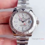 Highest Quality Replica Stainless Steel White Dial Rolex Yacht Master ár Watch